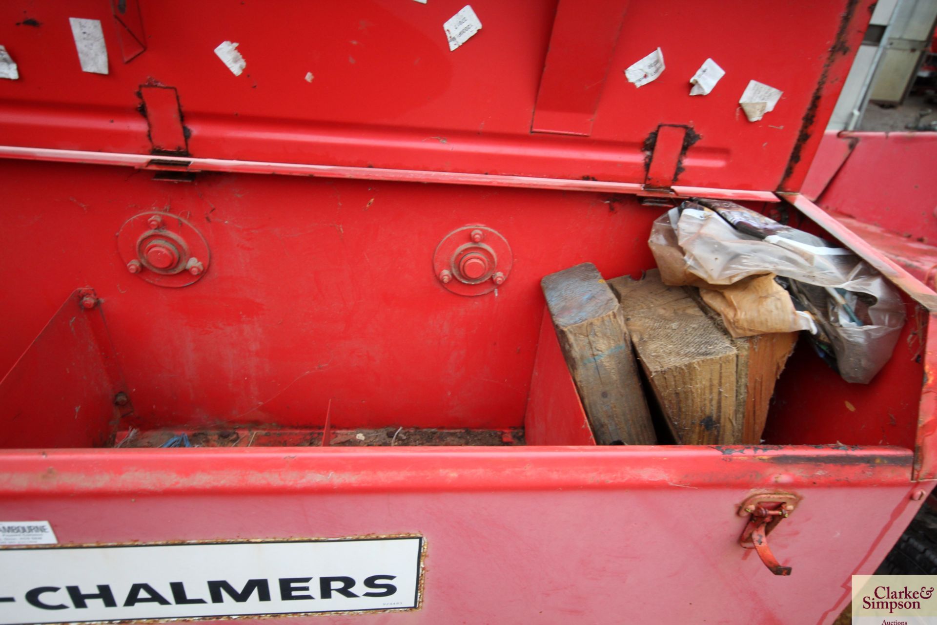 Allis Chalmers 707-T (Jones MK 12) conventional baler. Serial number 4724. - Image 14 of 28