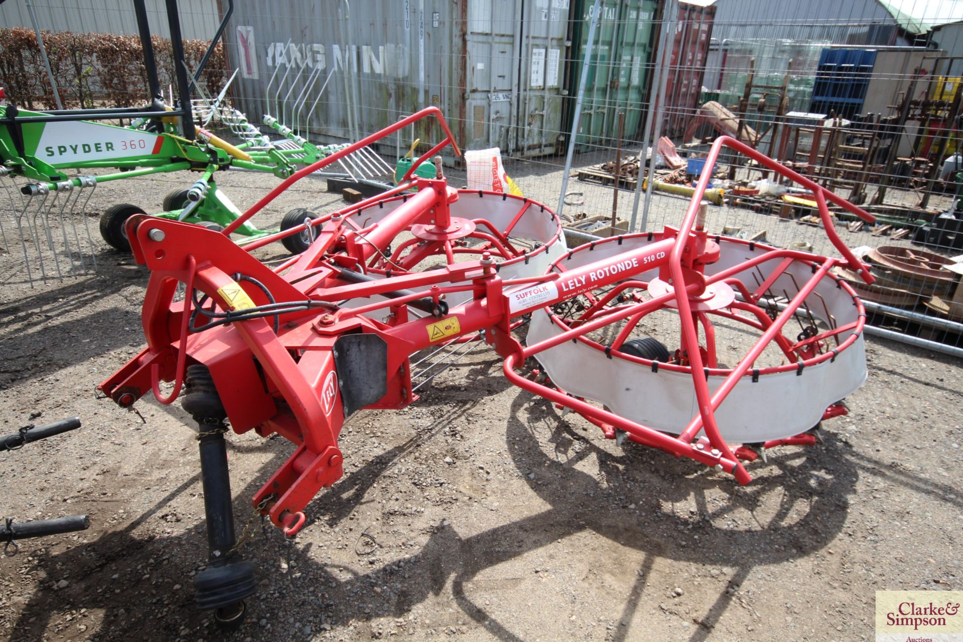 Lely Rotonde 510 CD Expanding Rotary Universal Windrower. 2012. Serial number 0003126808-2011. Owned - Image 4 of 12