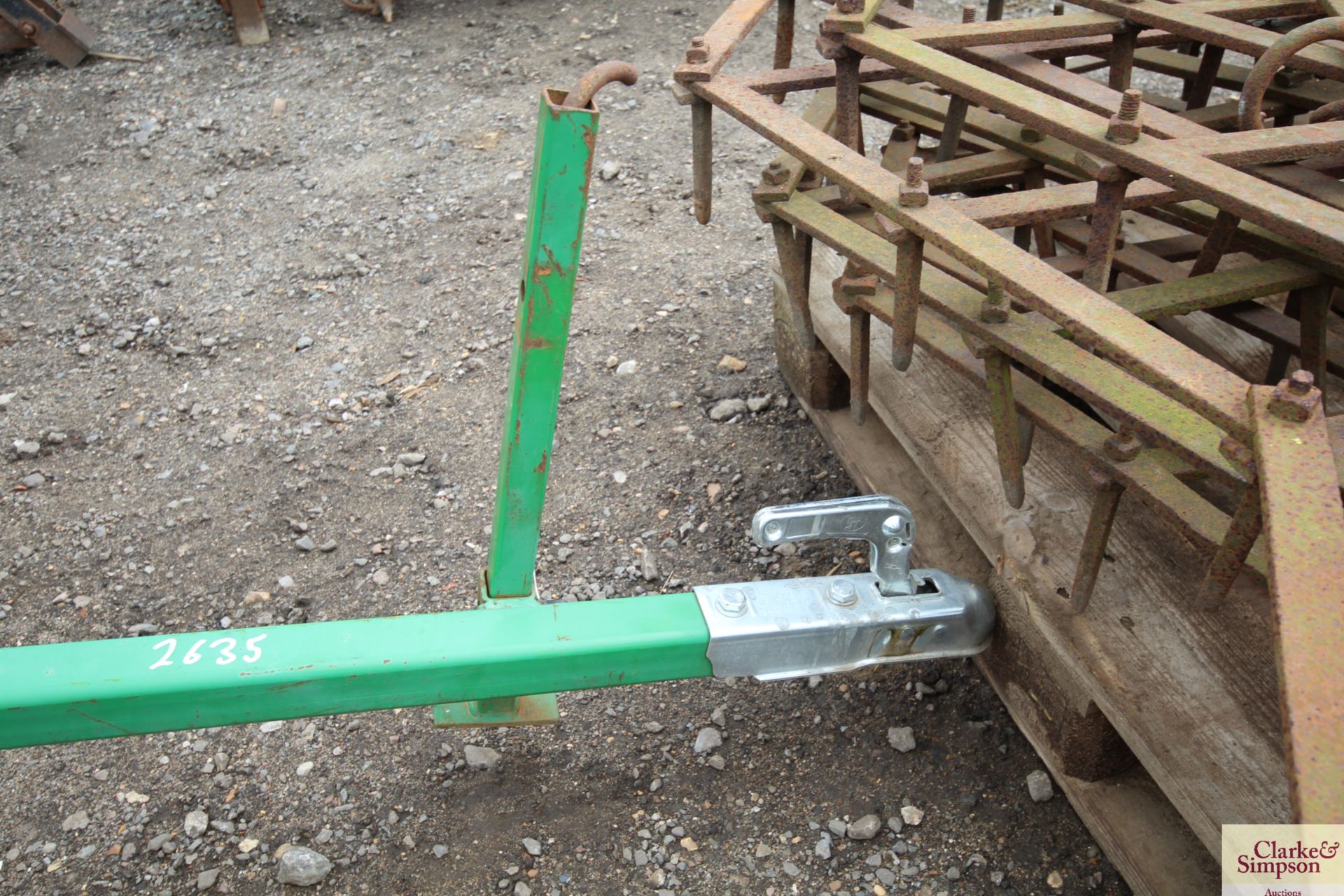 6ft trailed grass harrow for quad bike. - Image 4 of 7