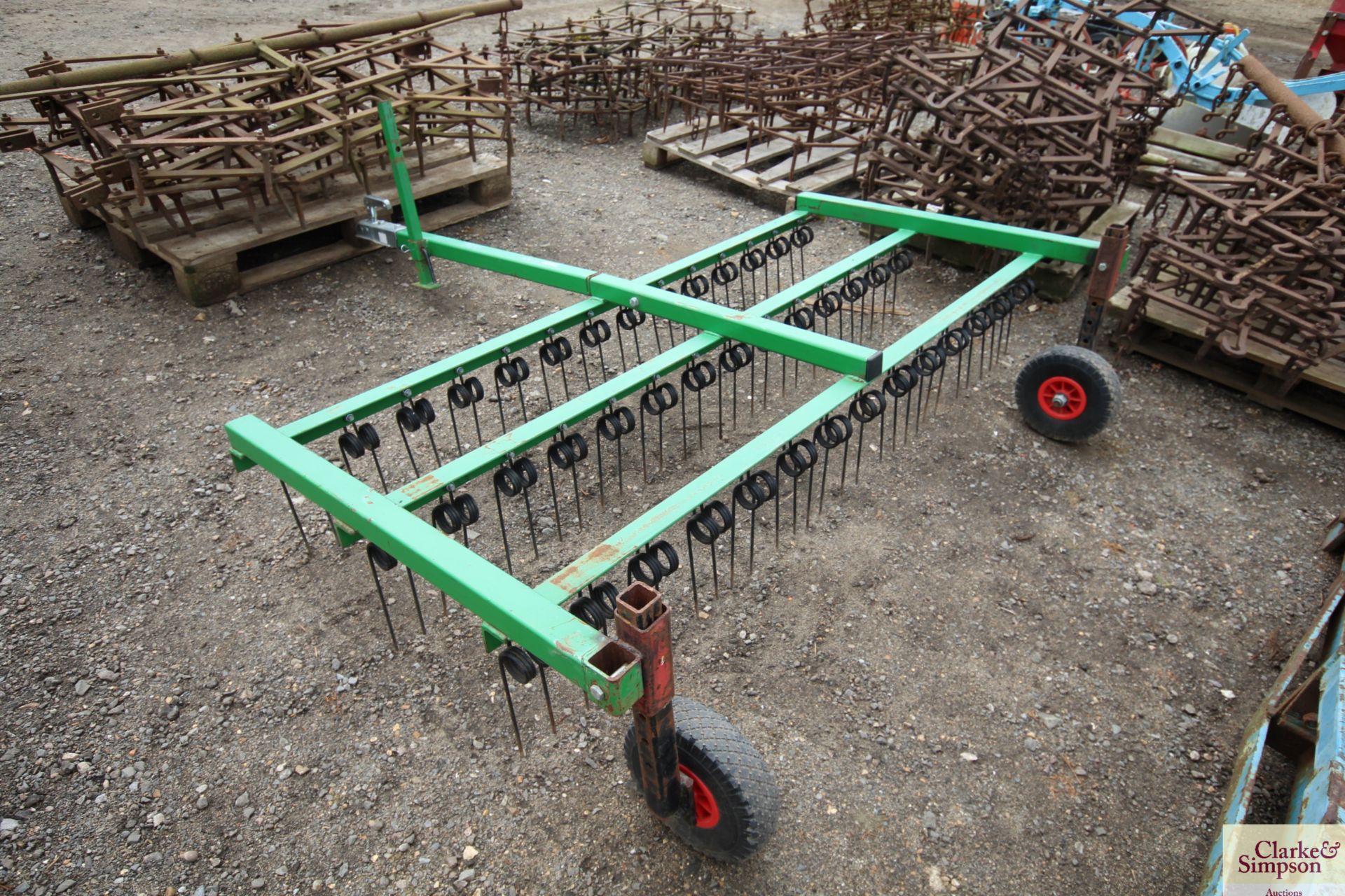 6ft trailed grass harrow for quad bike. - Image 2 of 7
