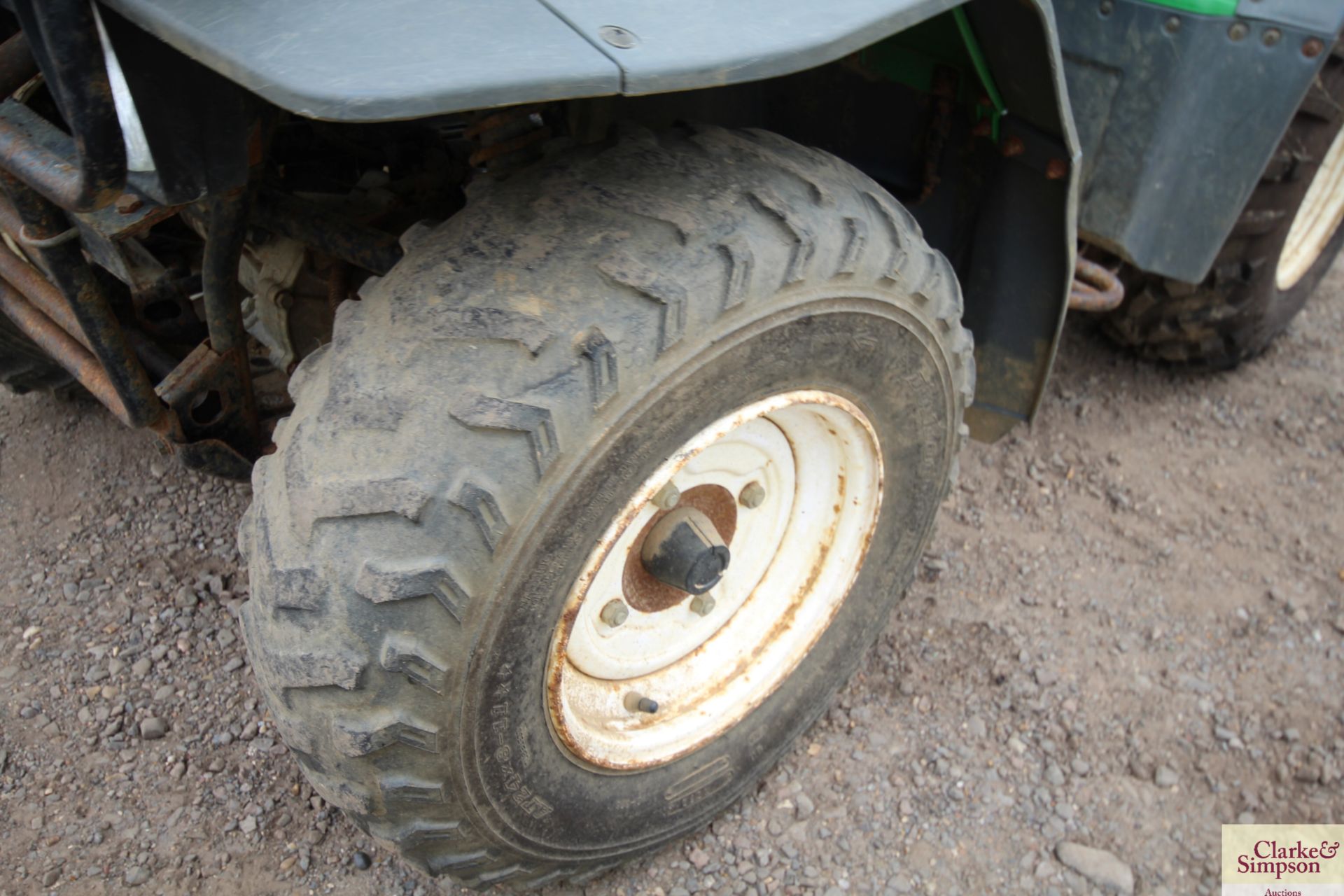 Kawasaki KLF300 4WD quad bike. 3,551 miles. With road lighting kit. V - Image 6 of 21