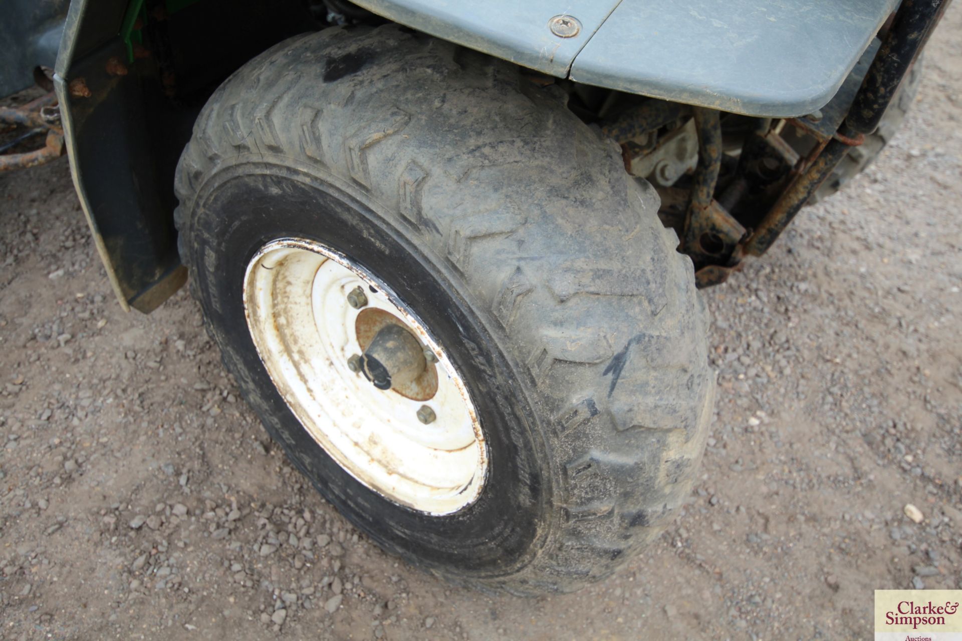 Kawasaki KLF300 4WD quad bike. 3,551 miles. With road lighting kit. V - Image 21 of 21