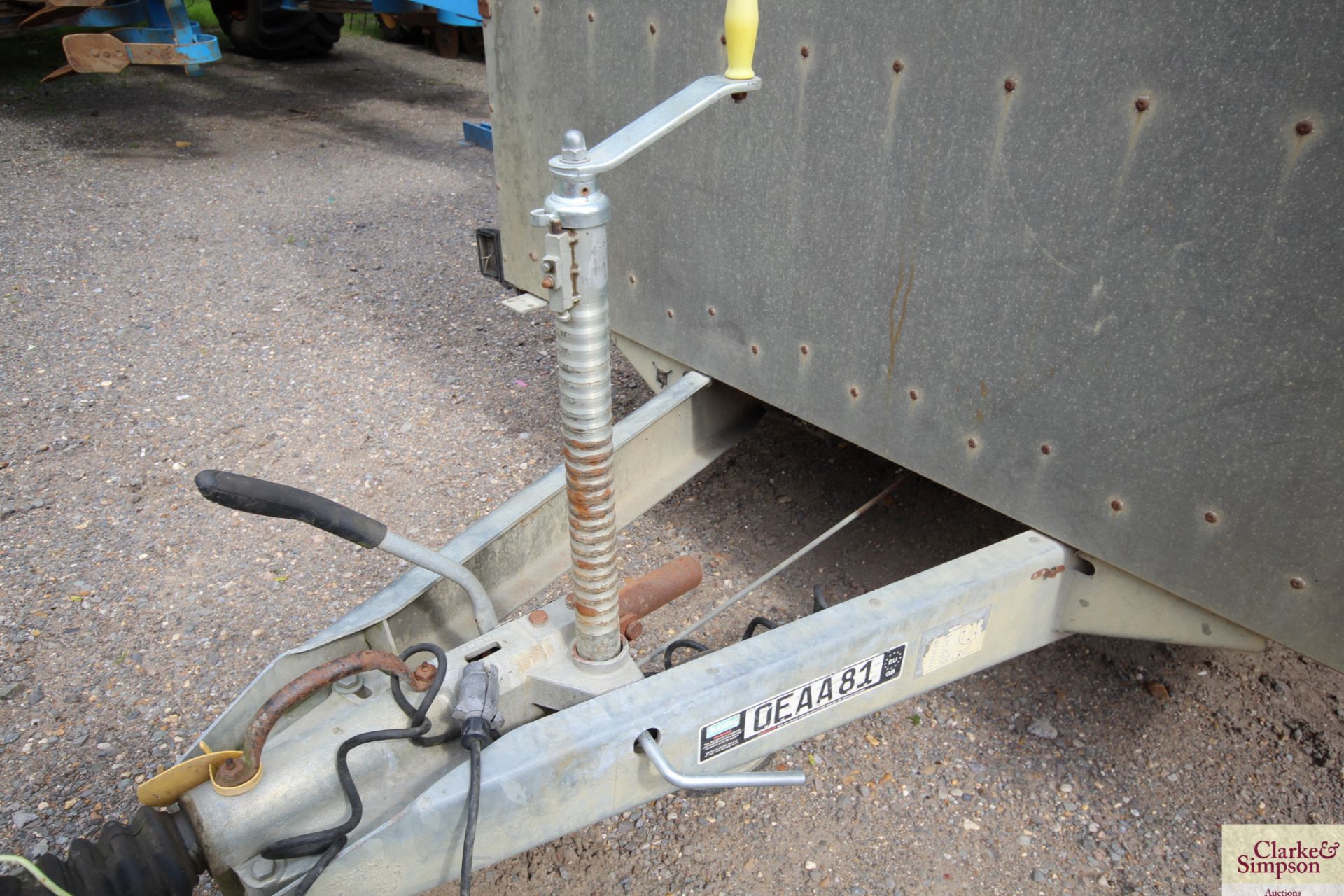 ** CATALOGUE CHANGE** Ifor Williams TA510G12 12ft twin axle livestock trailer. With deck parts.