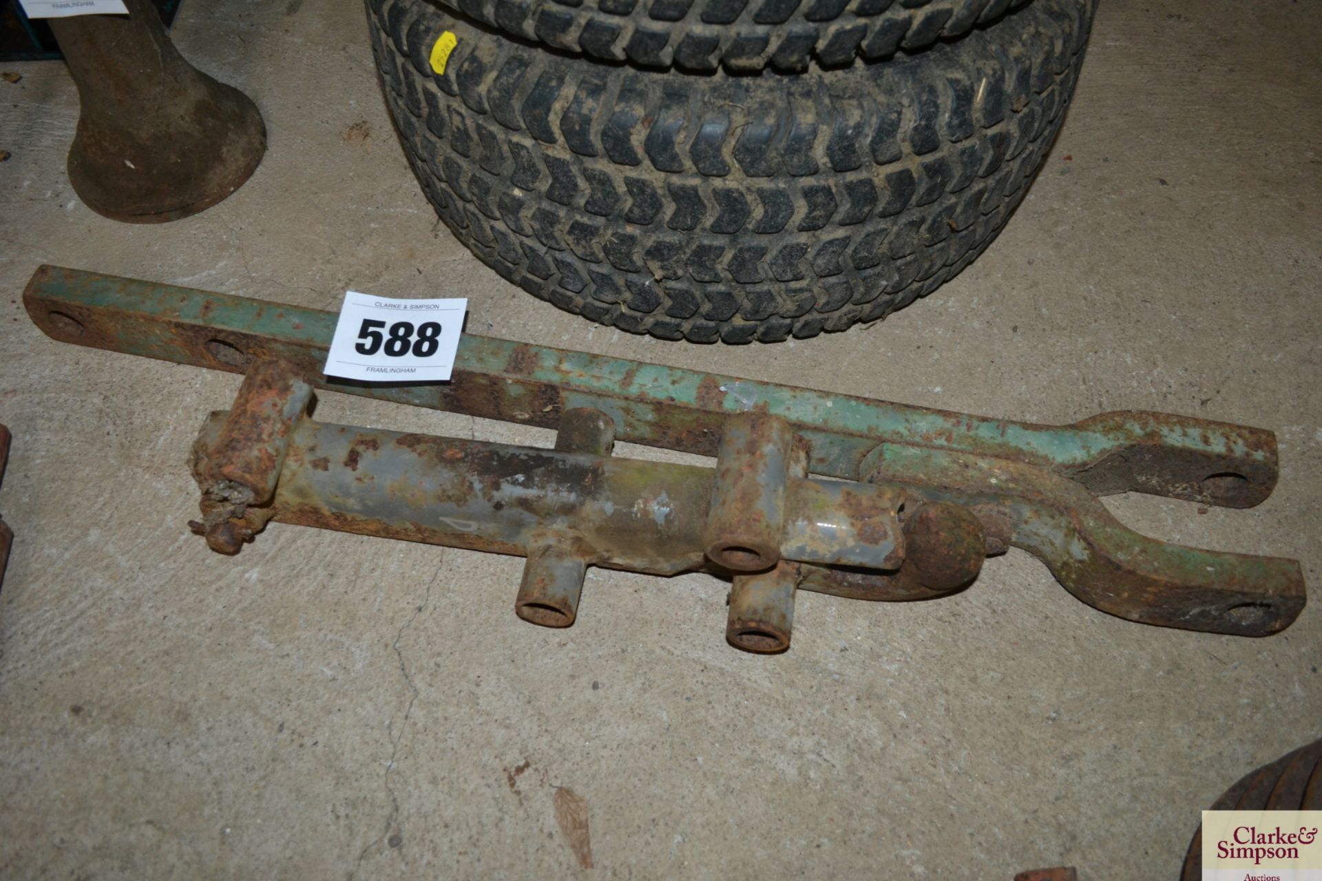 Massey Ferguson drawbar and pick up hitch hook.