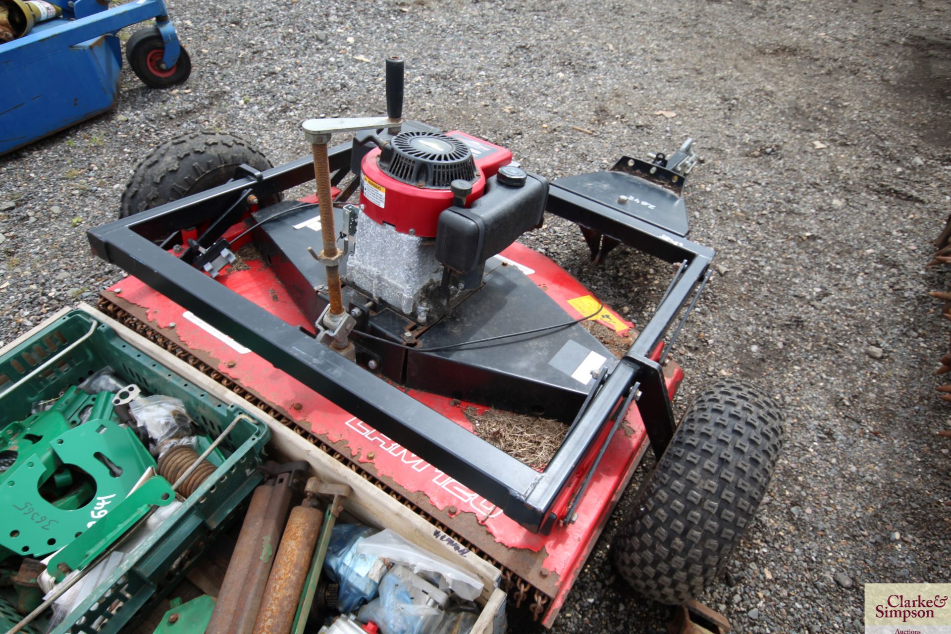 Logic LRM120 1.2m trailed topper for quad bike. With 13HP Briggs & Stratton petrol engine. - Image 3 of 8