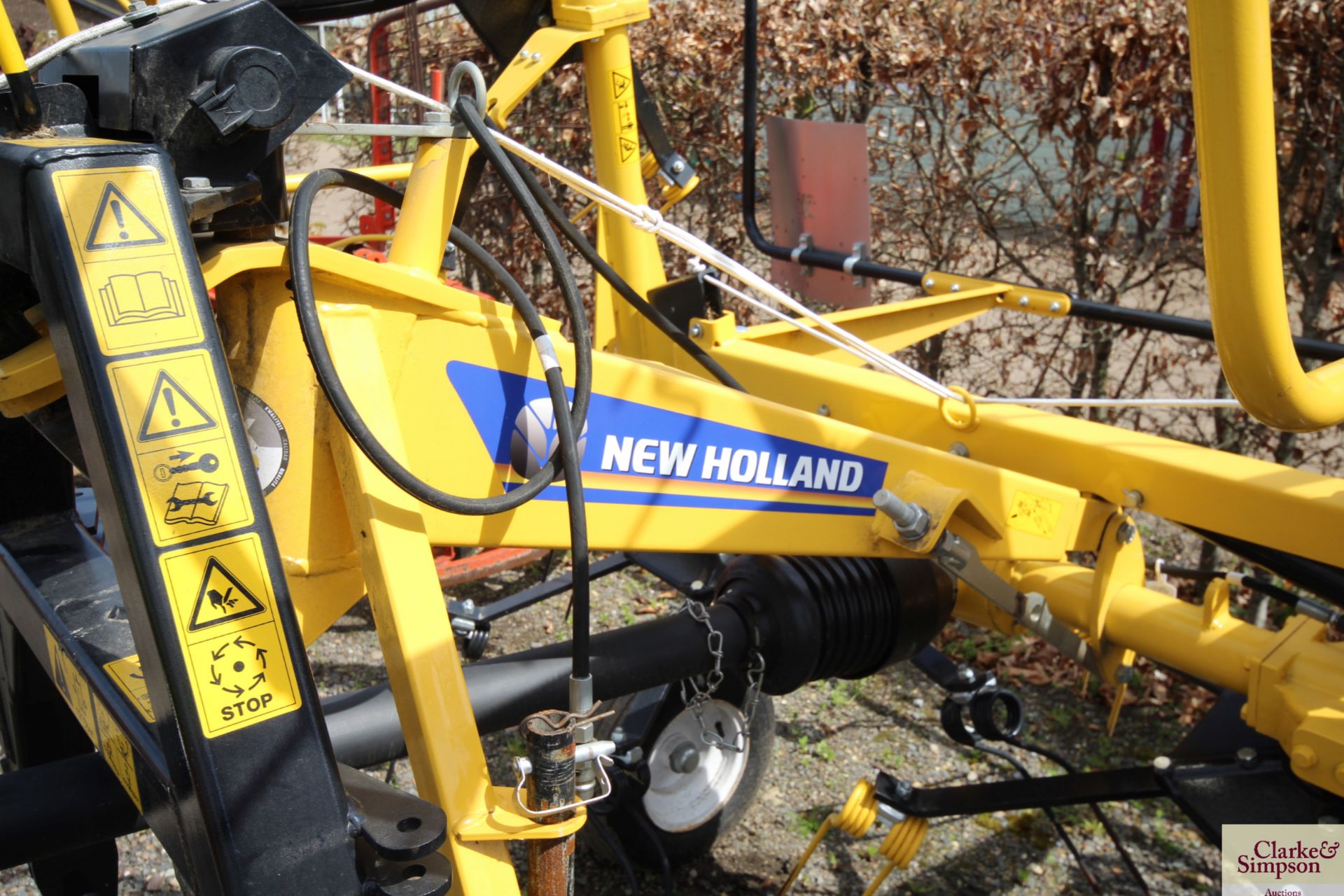 New Holland ProTed 450 4.5m four rotor hydraulic folding tedder. 2021. Owned from new. From a - Image 4 of 10