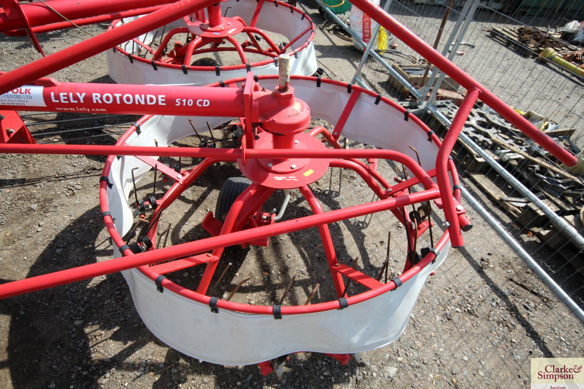 Lely Rotonde 510 CD Expanding Rotary Universal Windrower. 2012. Serial number 0003126808-2011. Owned - Image 9 of 12