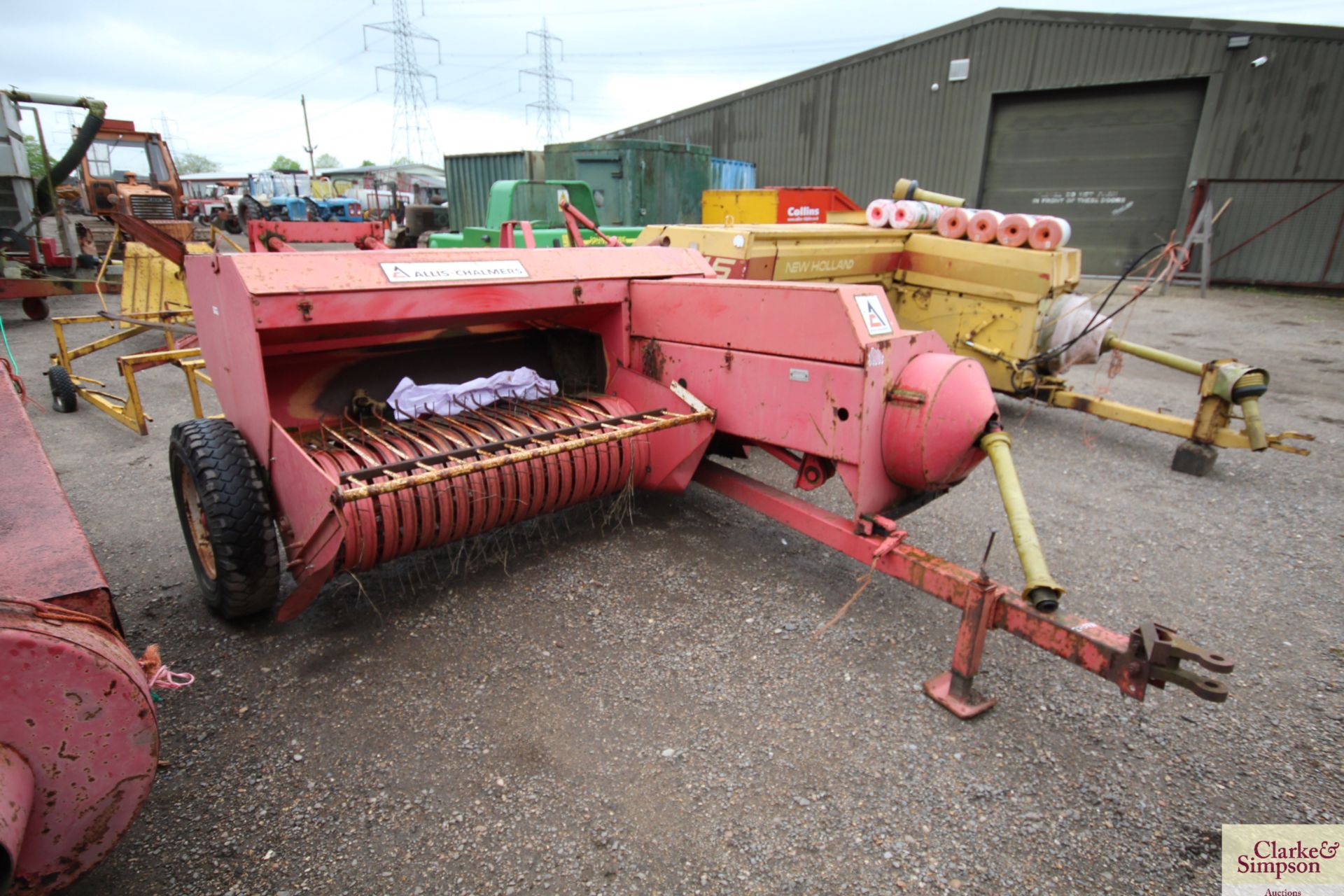 Allis Chalmers 707-T (Jones MK 12) conventional baler. Serial number 4724.