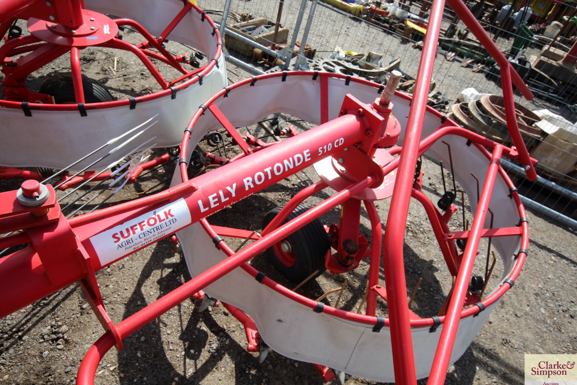 Lely Rotonde 510 CD Expanding Rotary Universal Windrower. 2012. Serial number 0003126808-2011. Owned - Image 8 of 12
