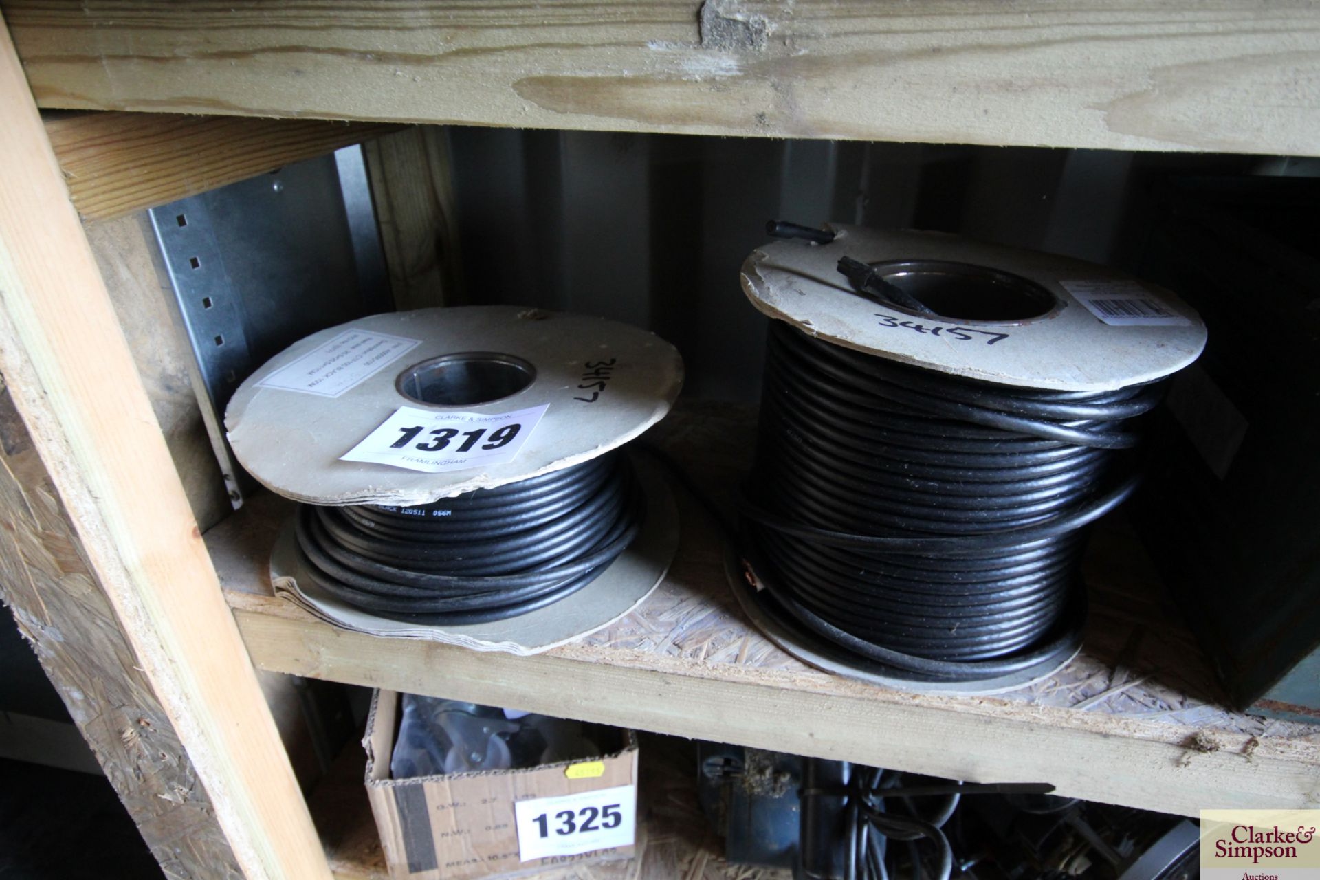 50m coax cable and 84m satellite cable.