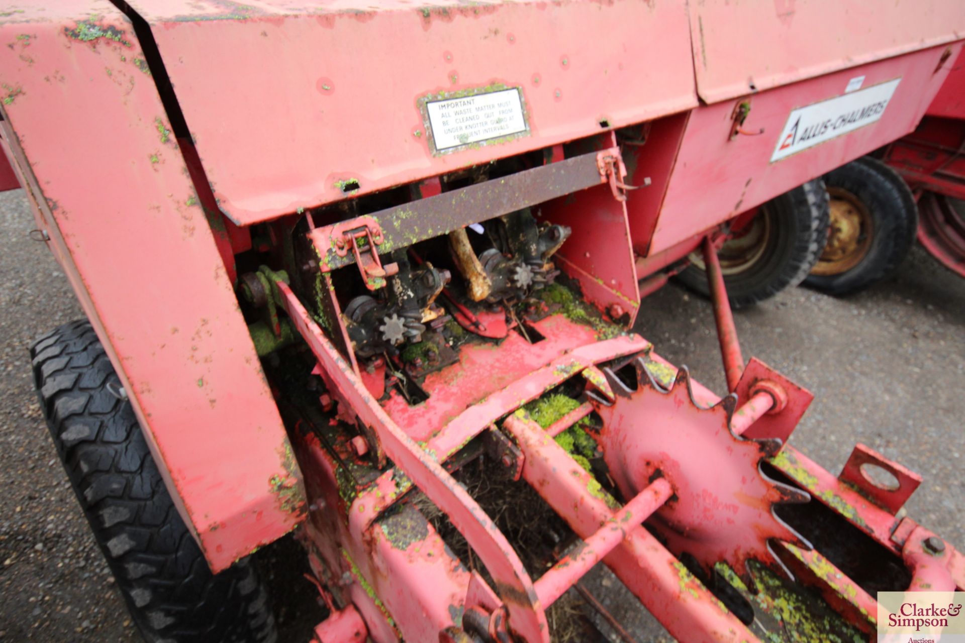 Allis Chalmers 707-T (Jones MK 12) conventional baler. Serial number 4724. - Image 21 of 28