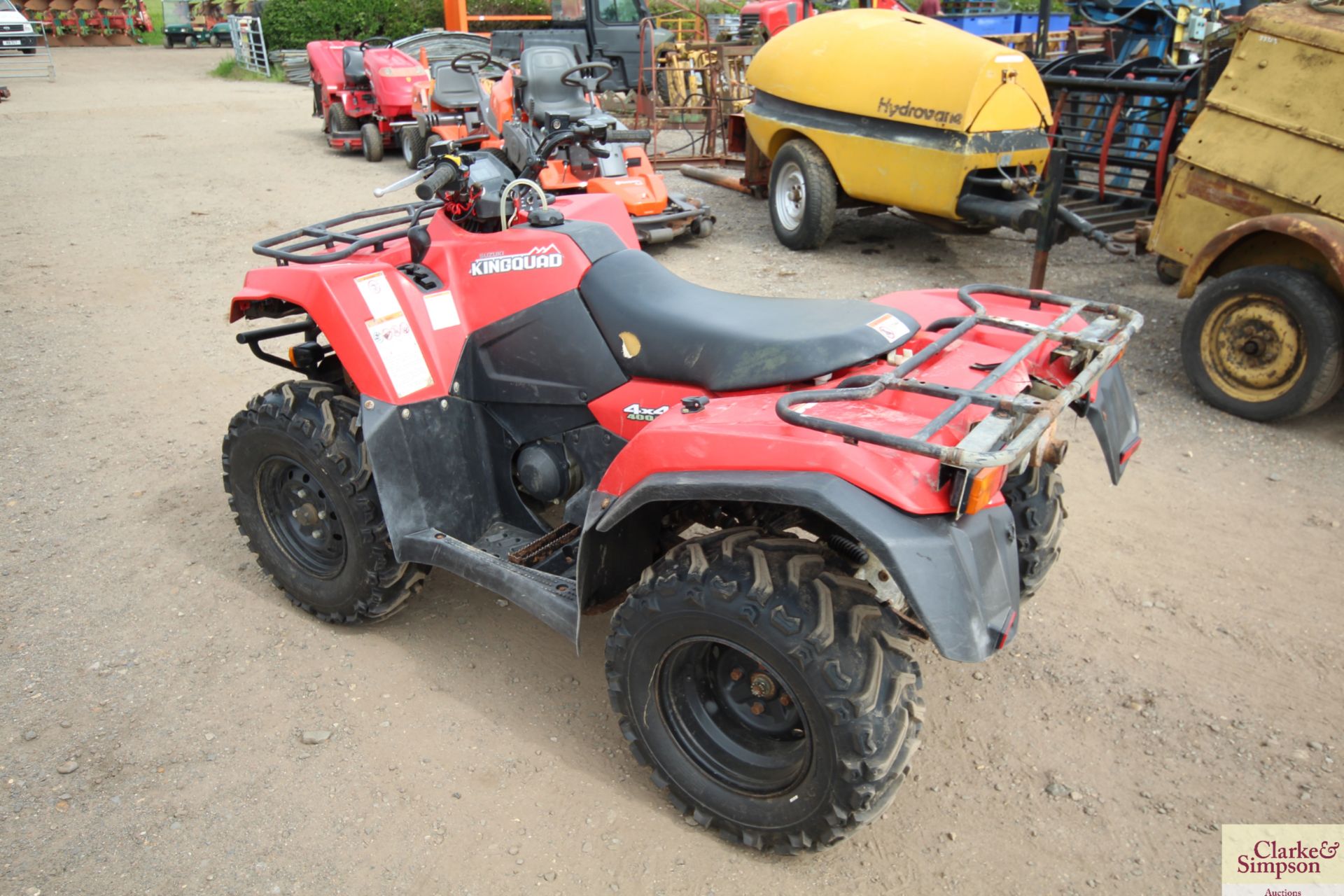 Suzuki King Quad 400 4WD quad bike. Registration AY15 AZG. Date of first registration 19/08/2015. - Image 3 of 20