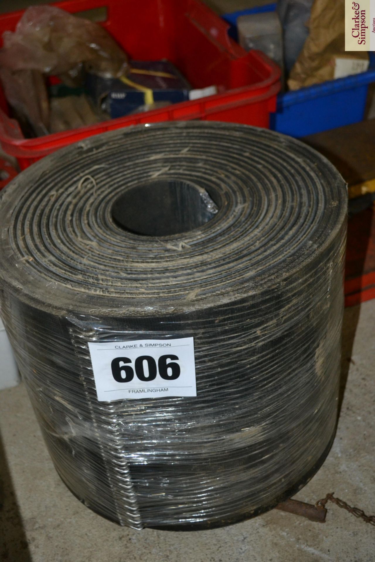 Roll of rubber elevator/ conveyor belt. For sale due to sale of farm . V