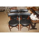 A set of four G-plan teak Fresco dining chairs