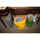 Two bags of miscellaneous sewing items, material e