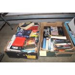 Two boxes of various books