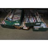 Five boxes of DVDs