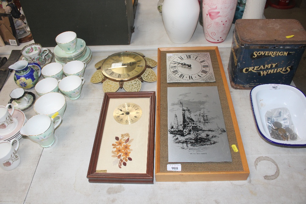 A Quartz wall clock "The Old Lighthouse" and two o