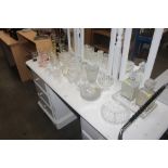 A quantity of table glassware to include a lemonad