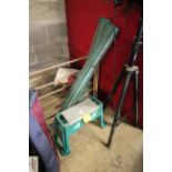 A garden kneeler/stool together with two rolls of