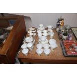 A quantity of various teaware to include Royal Alb