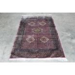 A 6'2" x 4' 1" Eastern pattern rug