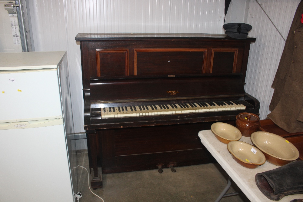 A Bansall of London upright piano