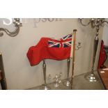 A vintage red ensign flag