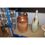 A stoneware flagon AF