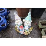 A quantity of garden gnome ornaments