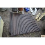 A pair of wooden driveway gates measuring approx.