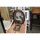After Thomas Gainsborough, contained in oval frame