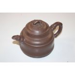 A Chinese stoneware teapot