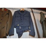 An RAF battle dress and trousers