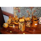 Seventeen pieces of Szeiler pottery including mone