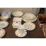 A collection of Emma Bridgewater "Polka Dot" pattern dinner and teaware