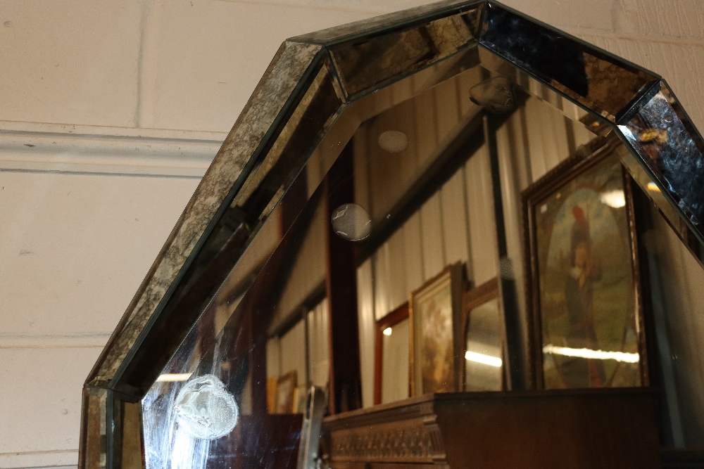 A large Venetian type bevel edged wall mirror - Image 2 of 4