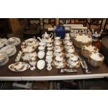 A large quantity of Royal Albert "Old Country Rose