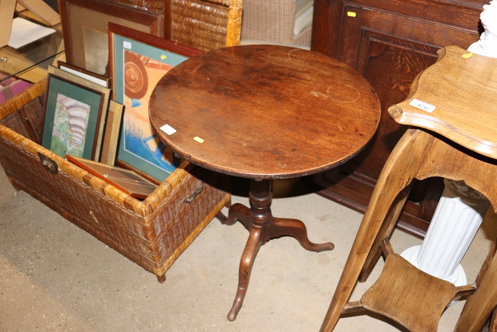 A 19th Century mahogany tripod occasional table