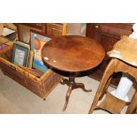 A 19th Century mahogany tripod occasional table