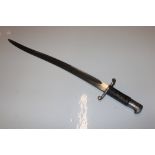 An 1856 pattern Enfield artillery sword bayonet