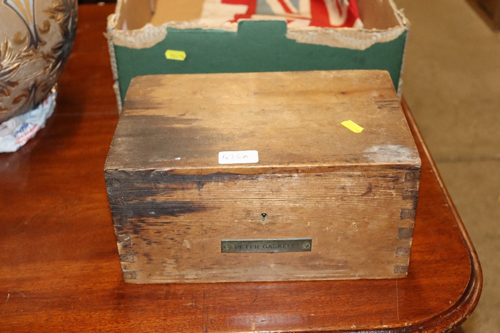 A WWII Royal Naval seaman's diddy box named to Pet