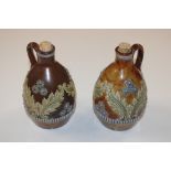 A pair of Royal Doulton majolica jugs for Glen Dee