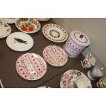 Two Emma Bridgewater "Love" decorated plates and s