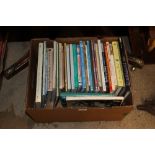 A box of miscellaneous books