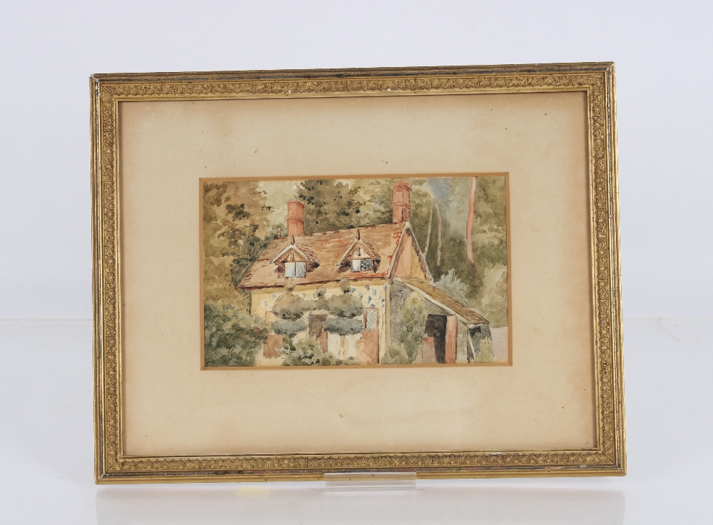 19th Century school, watercolour study of country