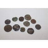 Eleven Medieval silver hammered coins, found in Su