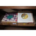 Two boxes containing 45rpm records