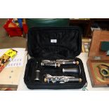 An Elkhart clarinet in fitted case