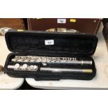 An Elkhart flute in fitted case